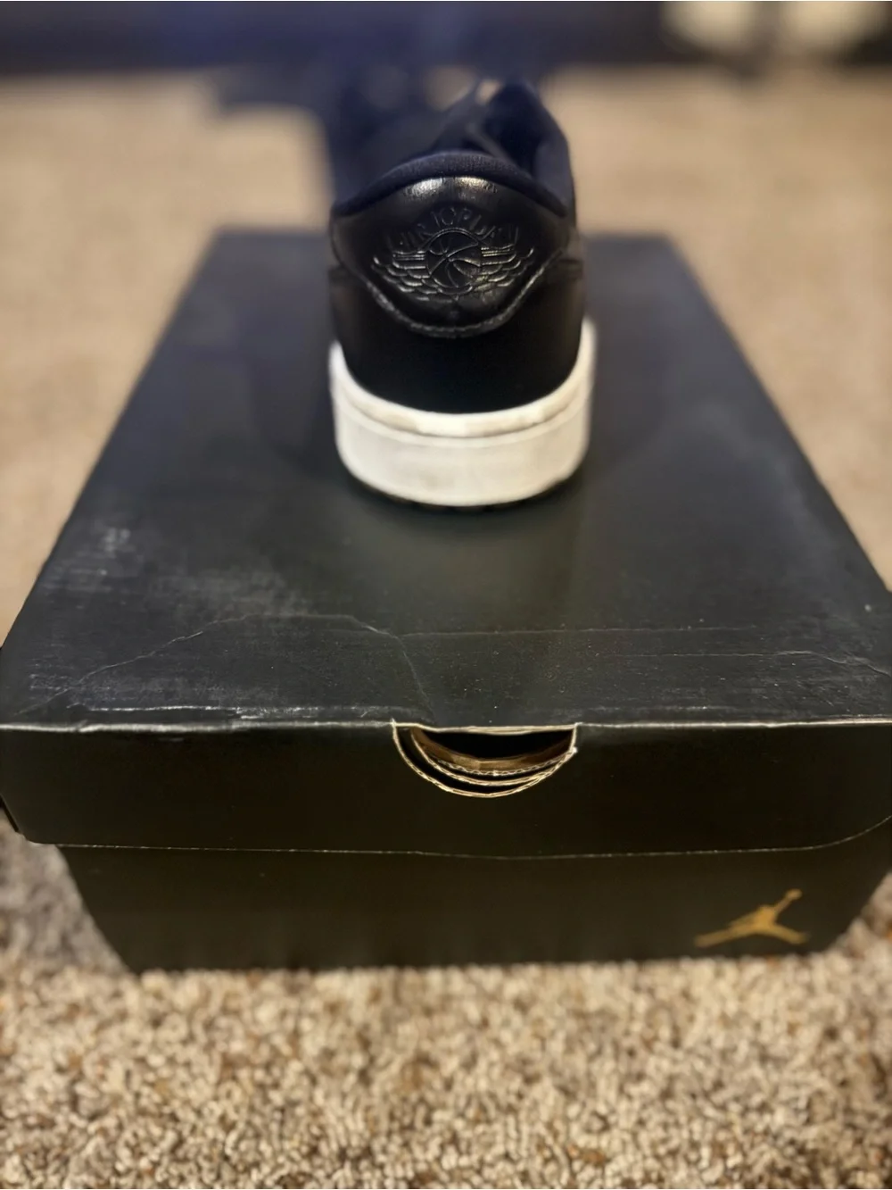 Jordan Low-Top Sneaker in Black and White